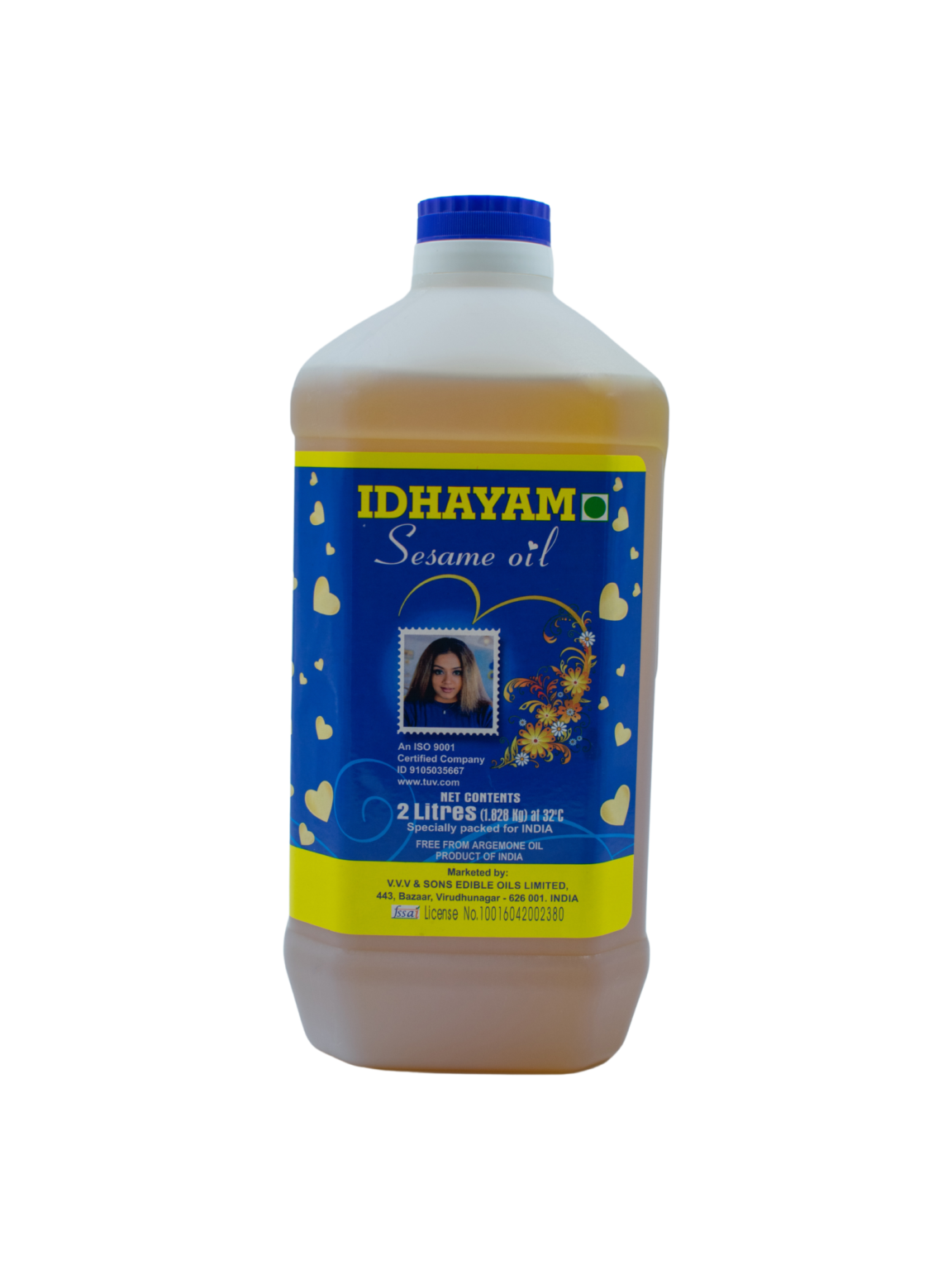 IDHAYAM Sesame Oil 2 Ltr Bottle IDHAYAM idhayam-sesame-oil-2-ltr-bottle-idhayam
